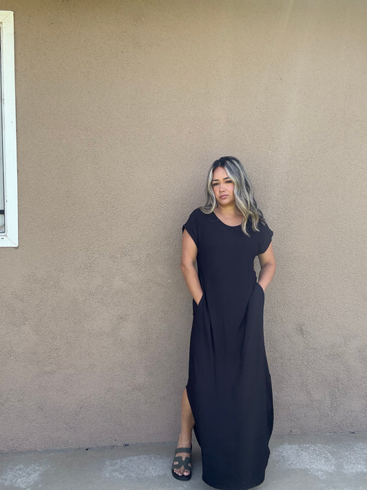 Simple Plans Oversized Maxi Dress