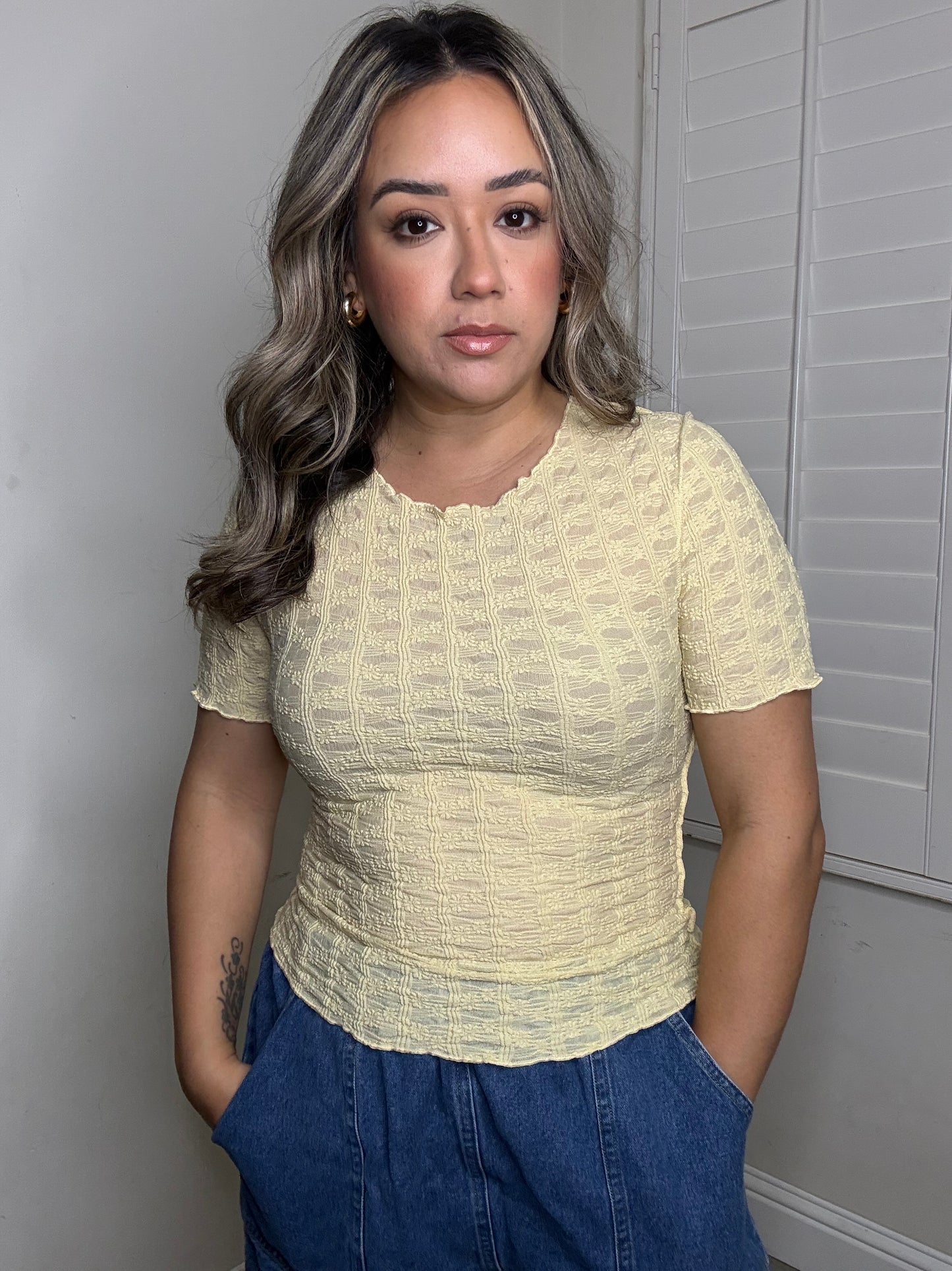 Ellie Ruffle Hem Top