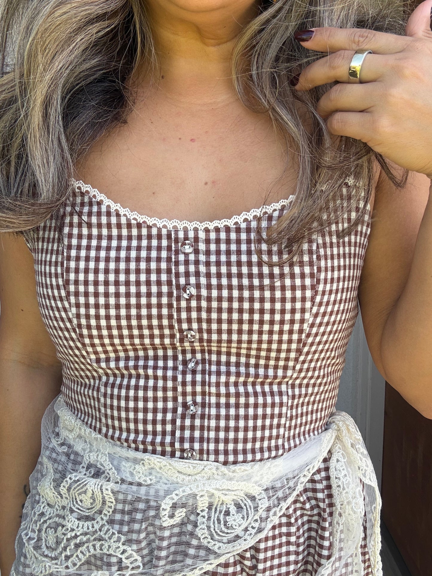 Rhode Island Midi Gingham Dress