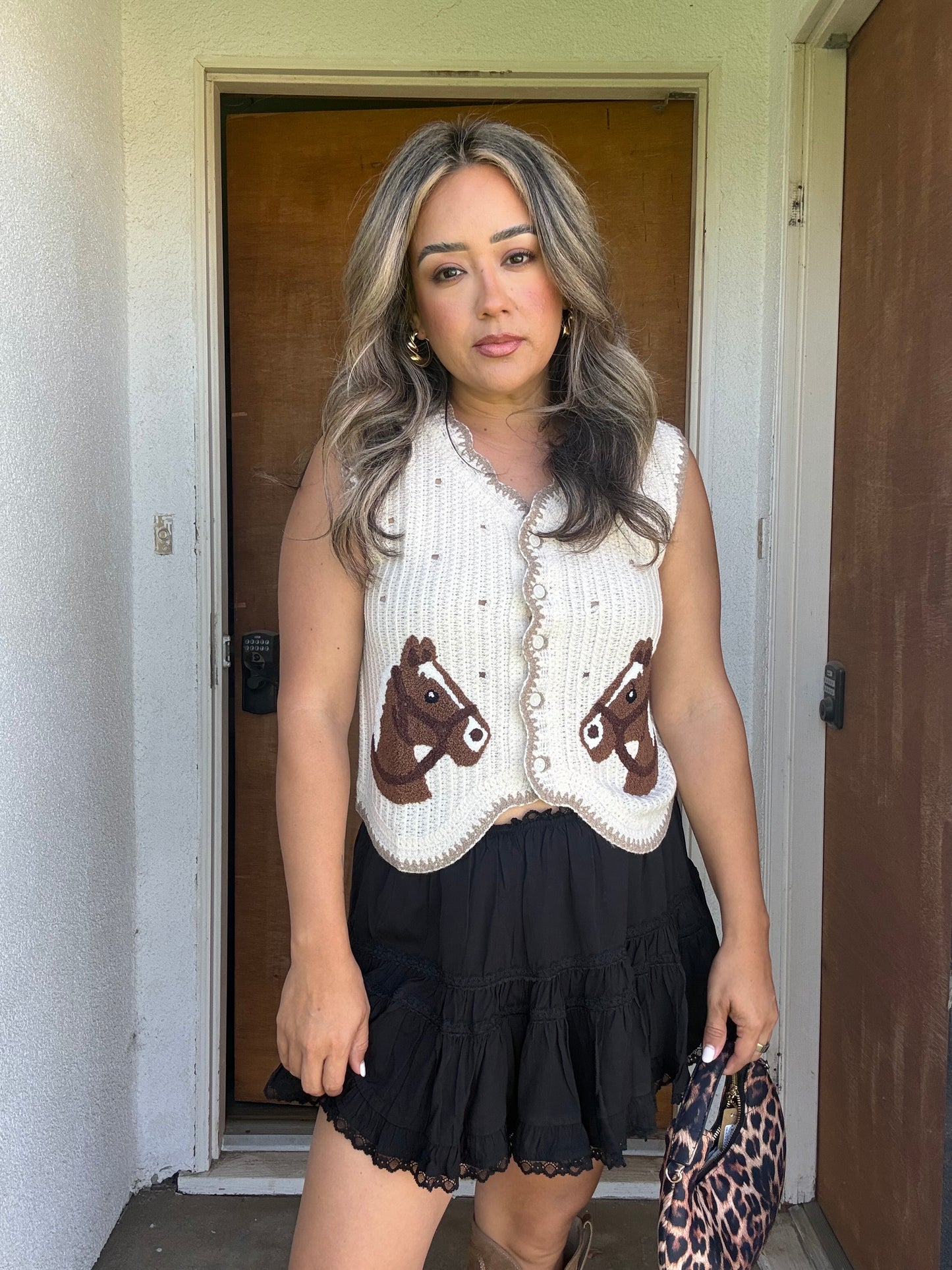 Delta Tiered Ruffle Mini Skort