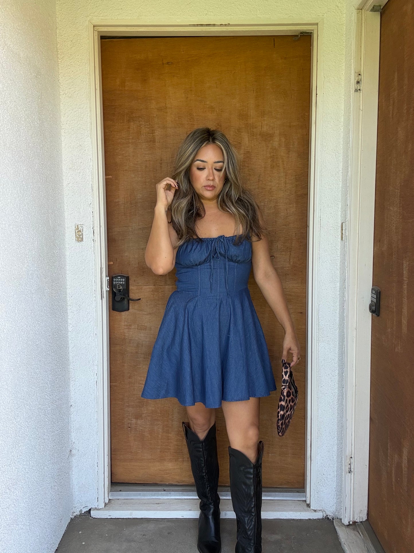 Sutton Sweetheart Denim Dress
