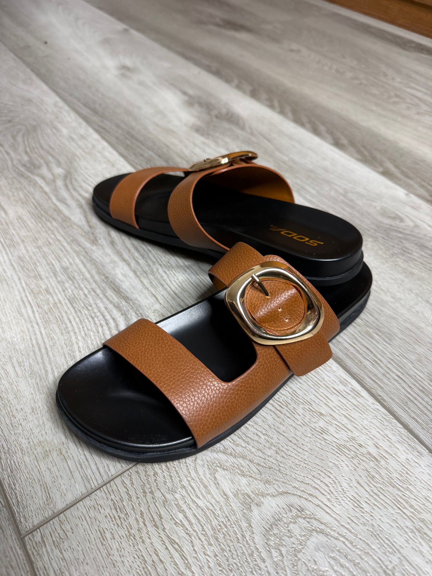 Speed Sandal- Cognac