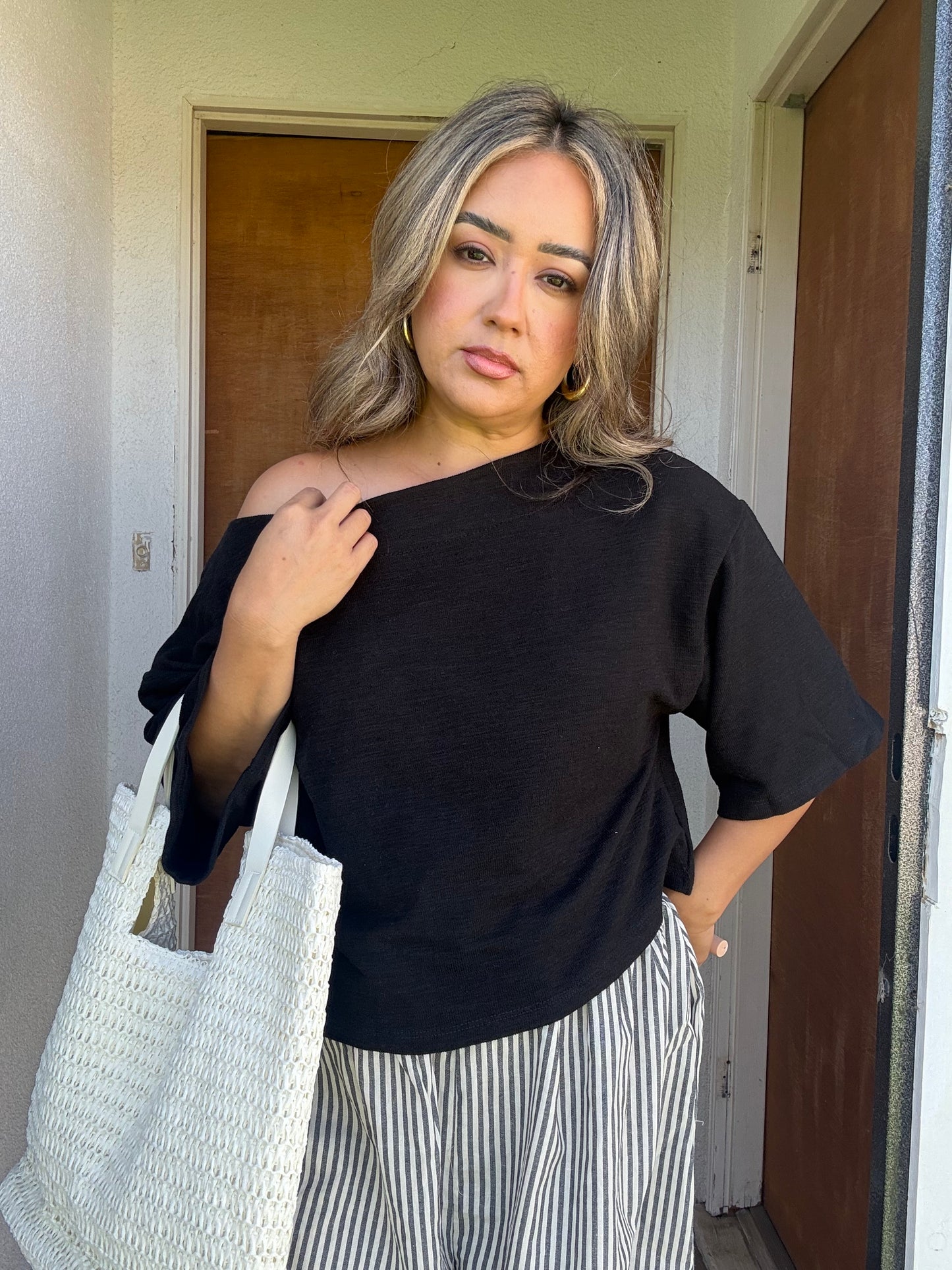 Elliot Straw Bag - Cream