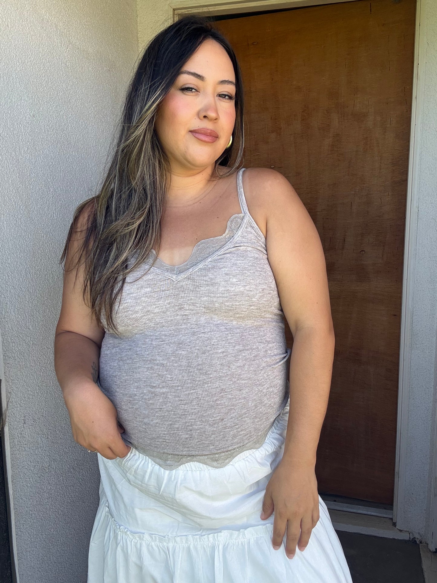 Allure Lace Trim Tank