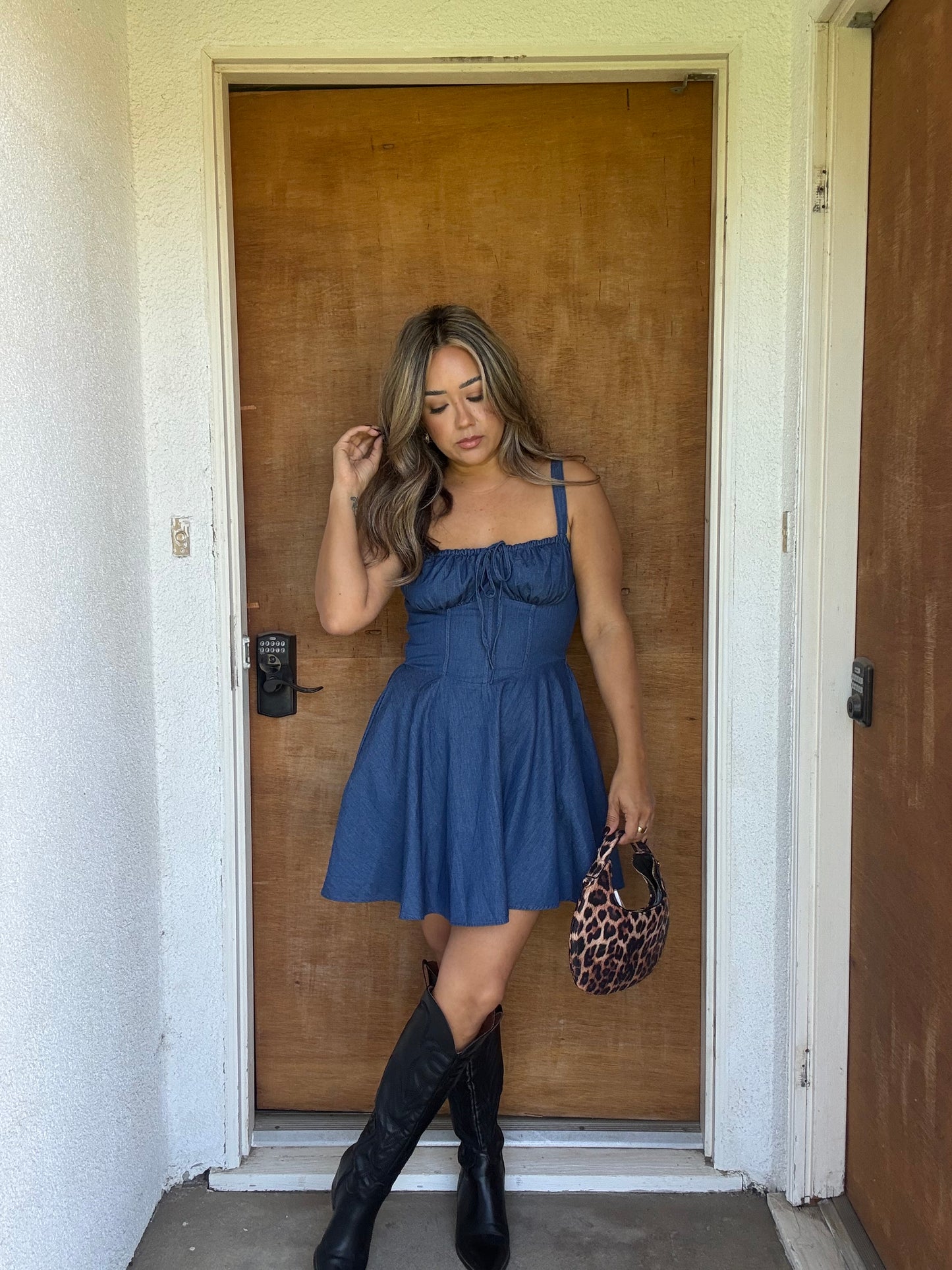 Sutton Sweetheart Denim Dress