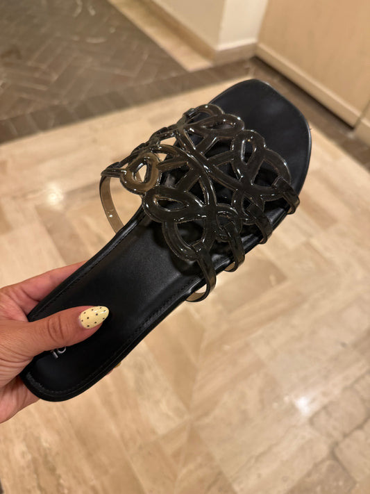Wren Jelly Sandal- Black