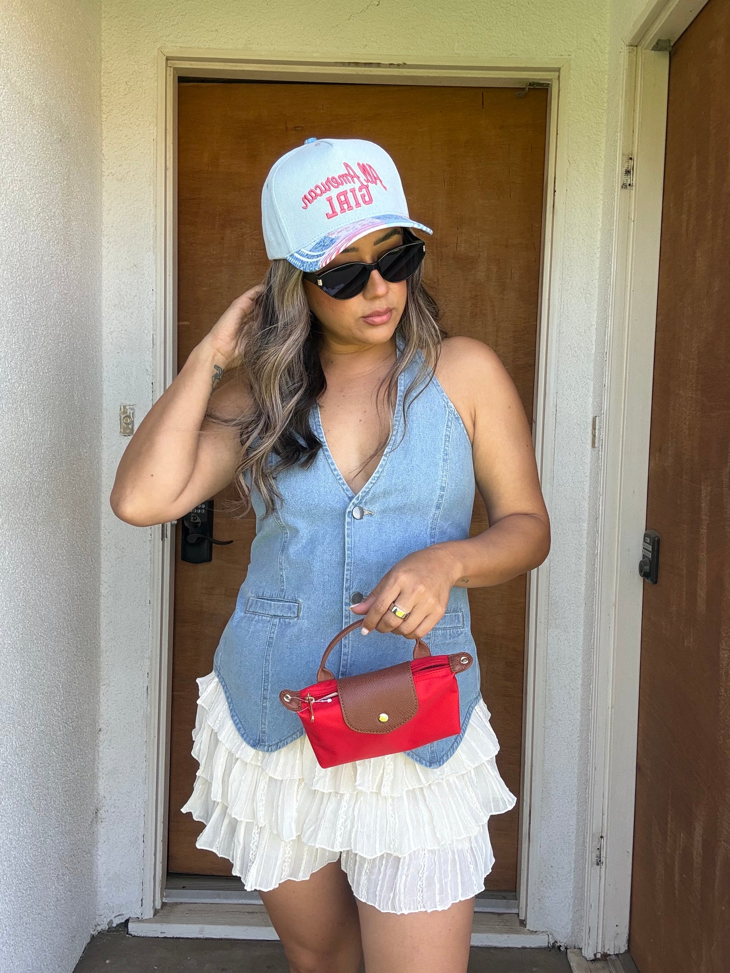 Allie Denim Halter Top