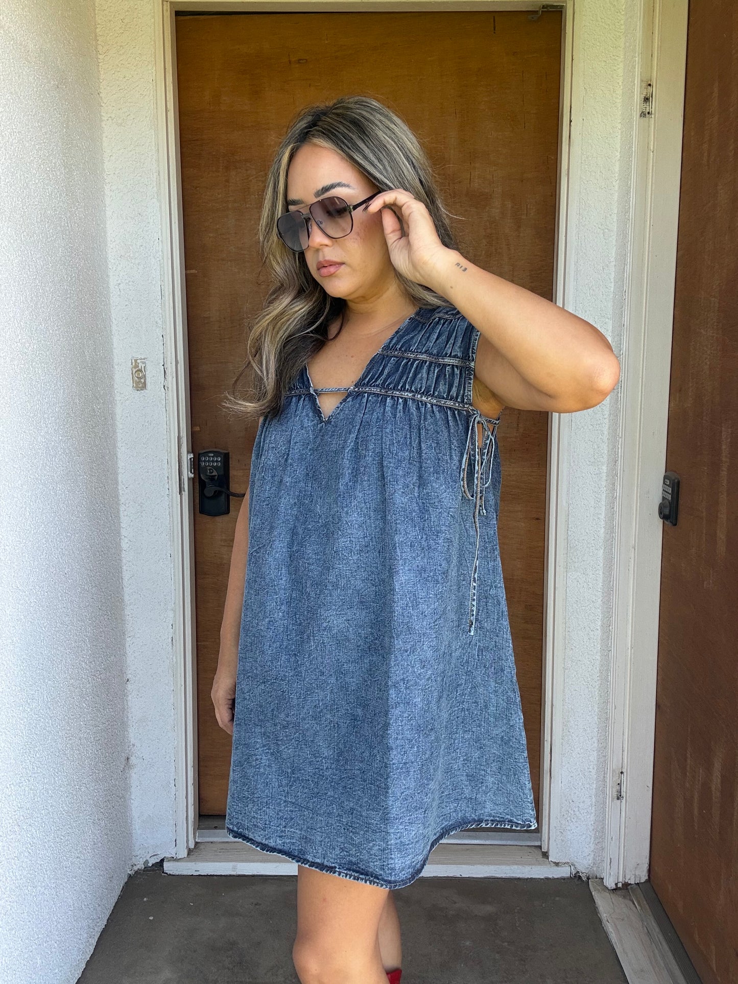 Cameron Mini Denim Dress
