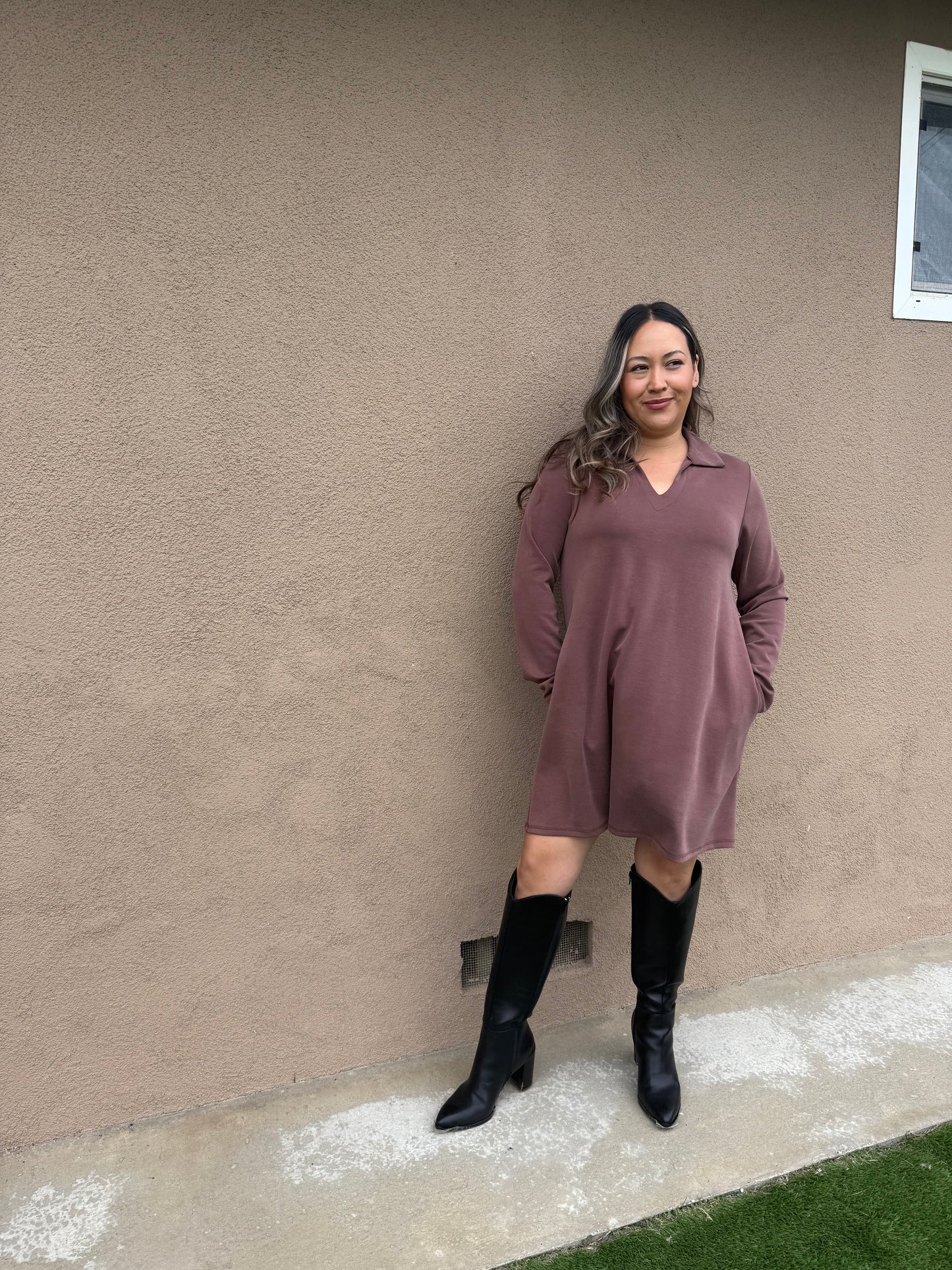 Fallal Black Knee High Boot