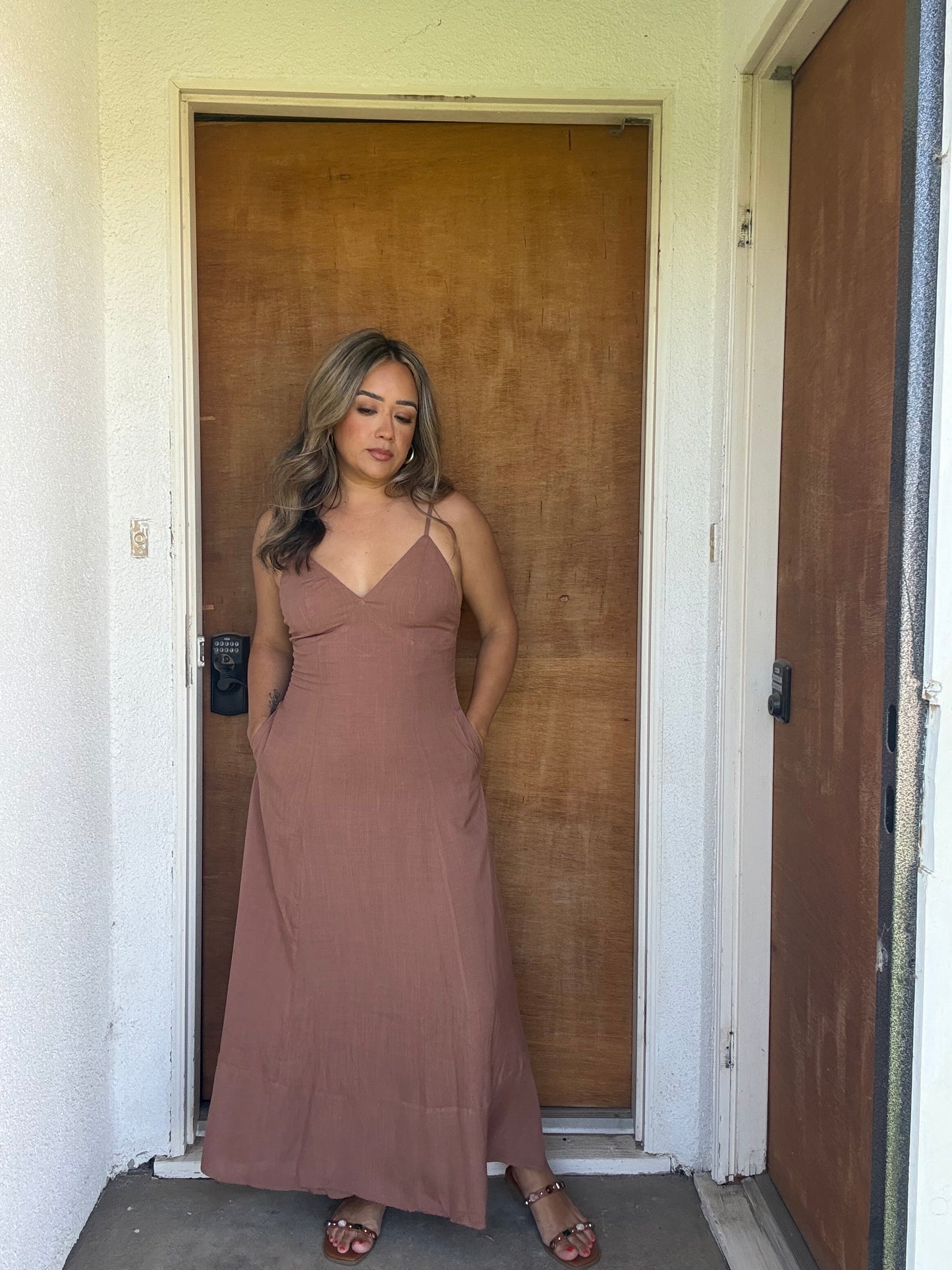 Mallorca Maxi Dress- Mocha