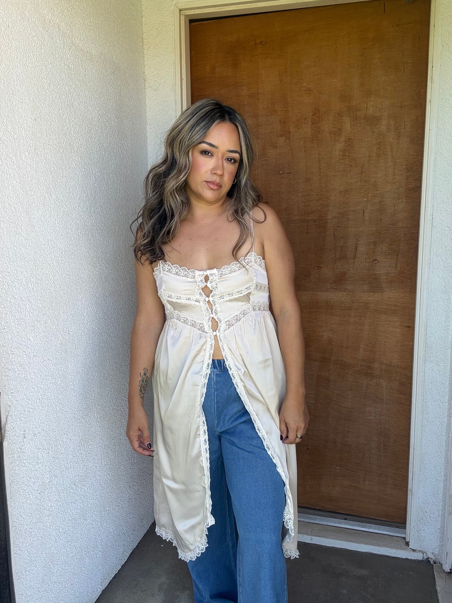 Vianna Pull On Wide Leg Jeans