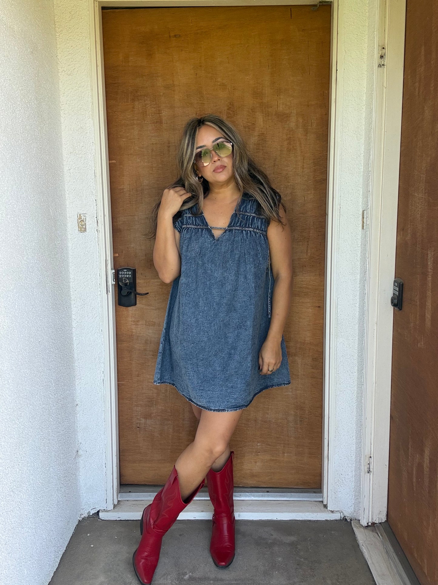 Cameron Mini Denim Dress