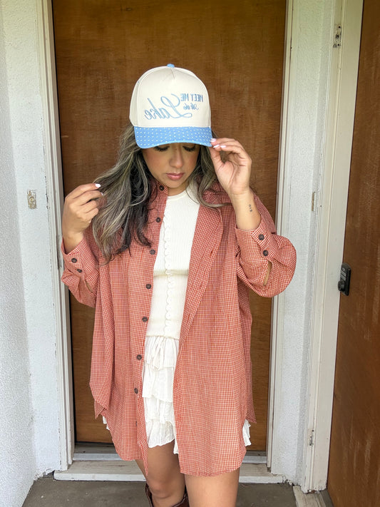 Belinda Oversized Button Down Top