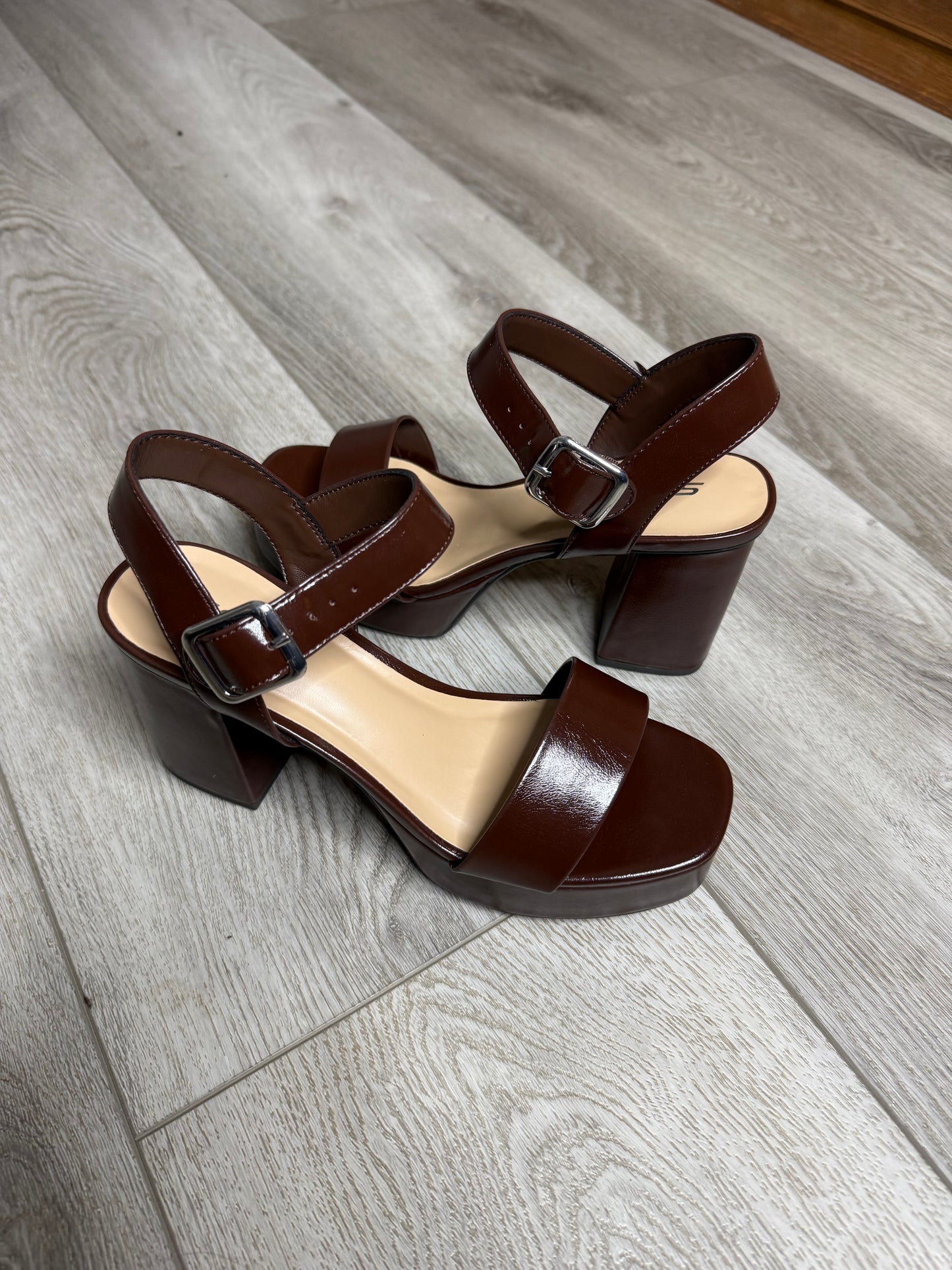 Macey Platform Heel- Chocolate
