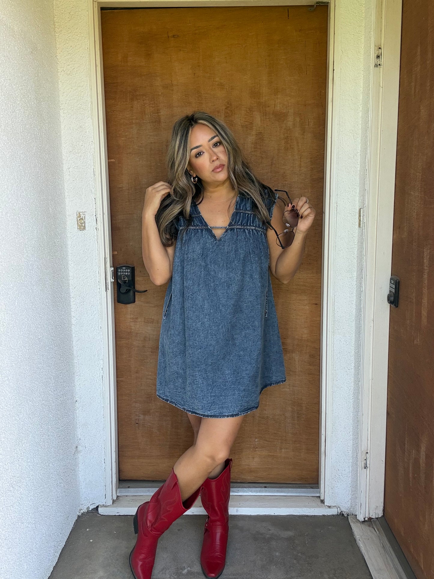 Cameron Mini Denim Dress