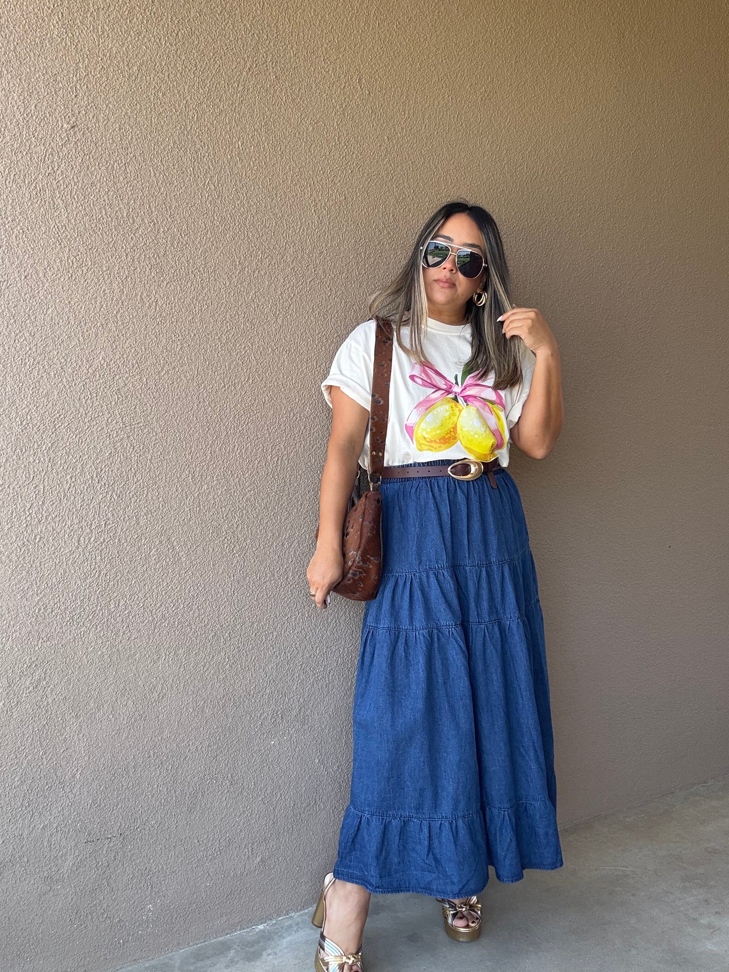 Elise Thin Brown Belt