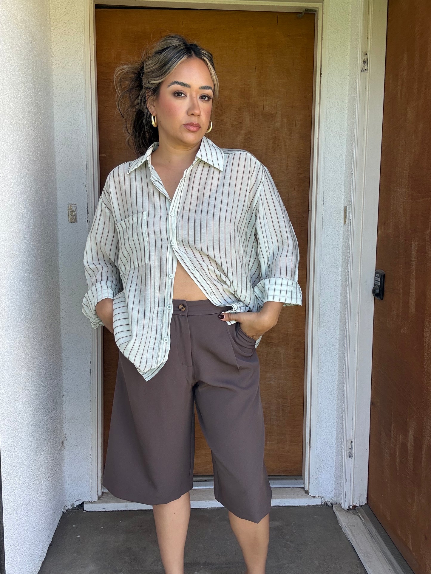 Palermo Pleated Front Culotte Pants