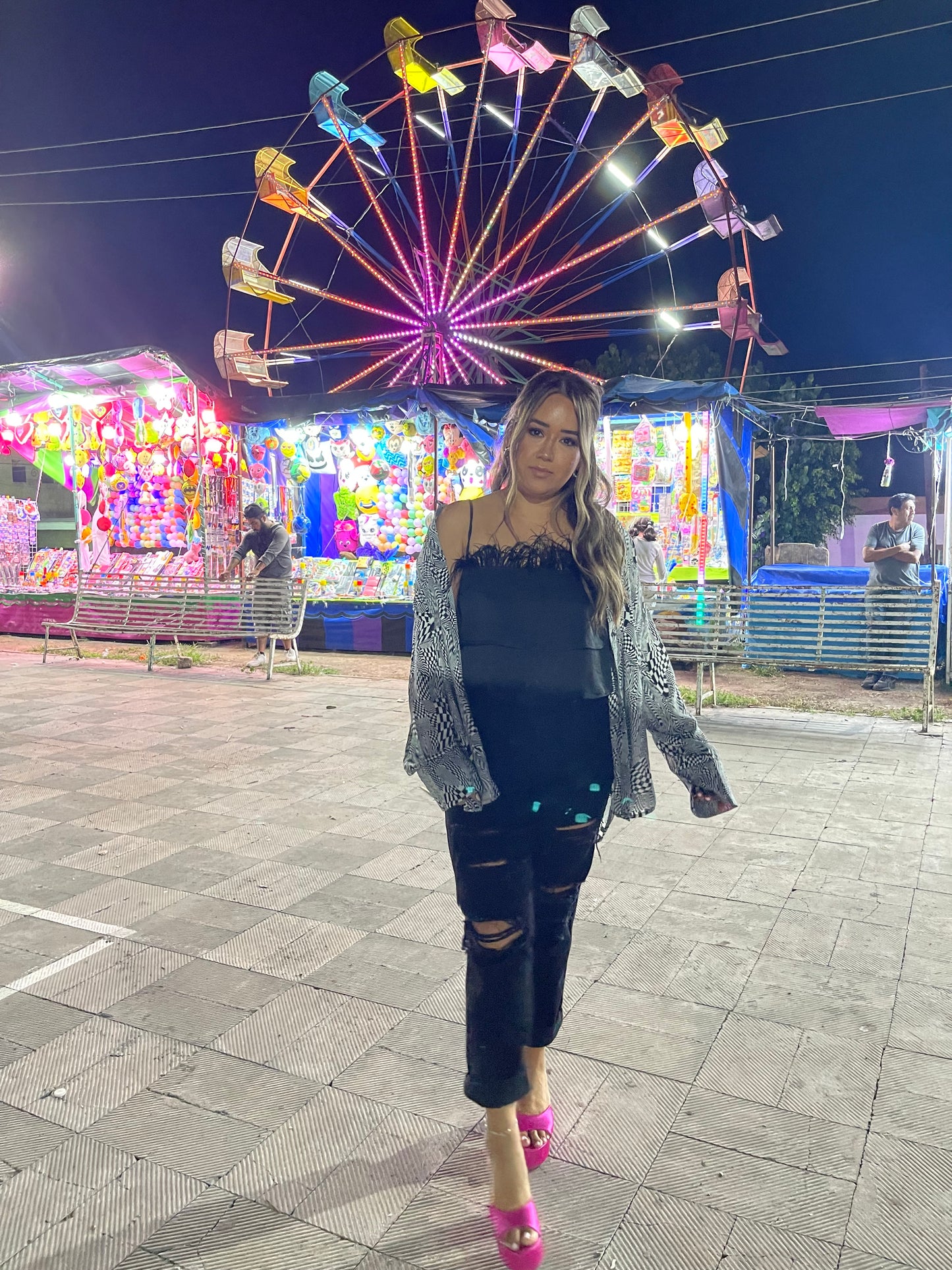 Malone Satin Slip On Heel- BLACK ONLY