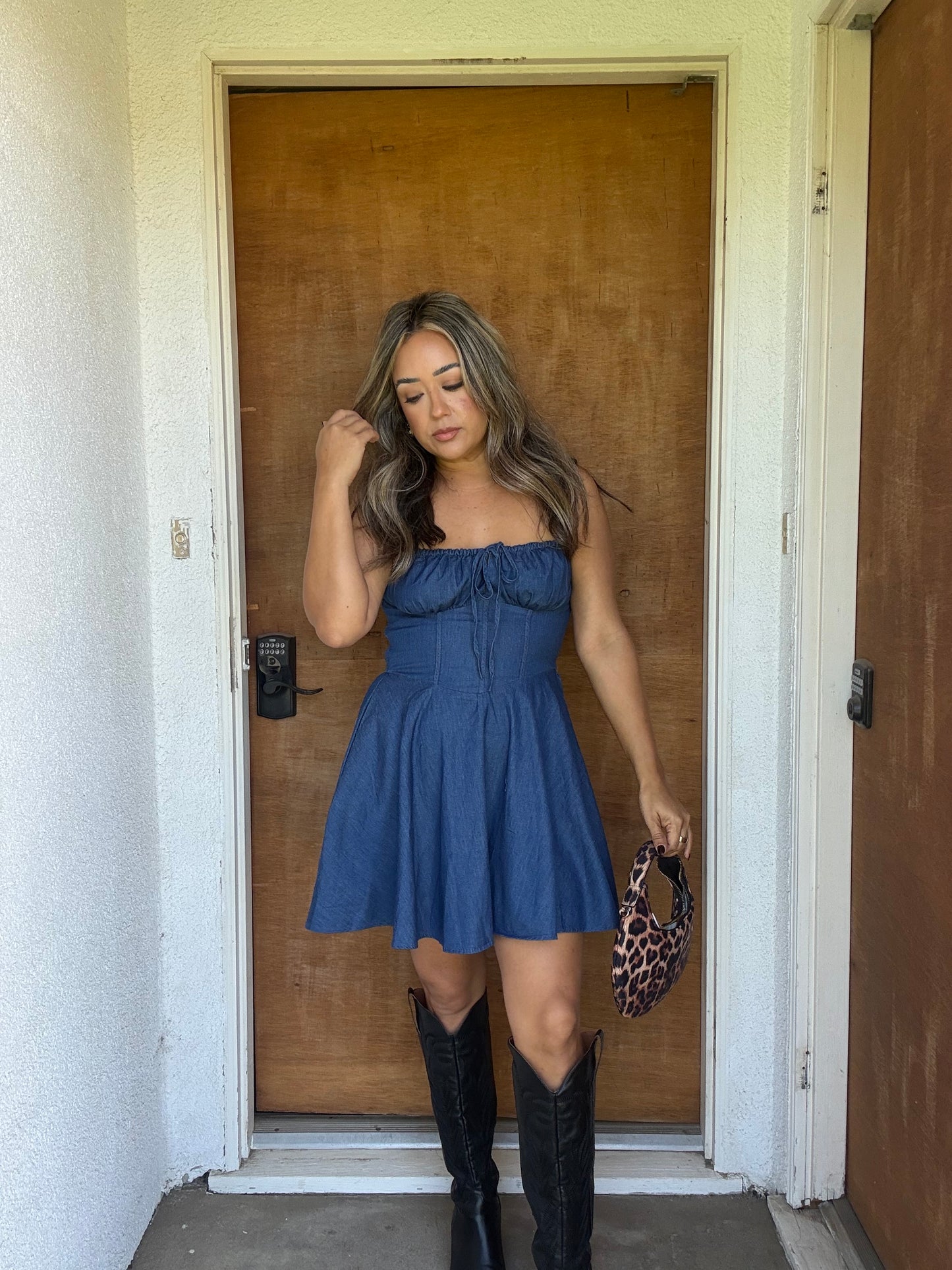 Sutton Sweetheart Denim Dress