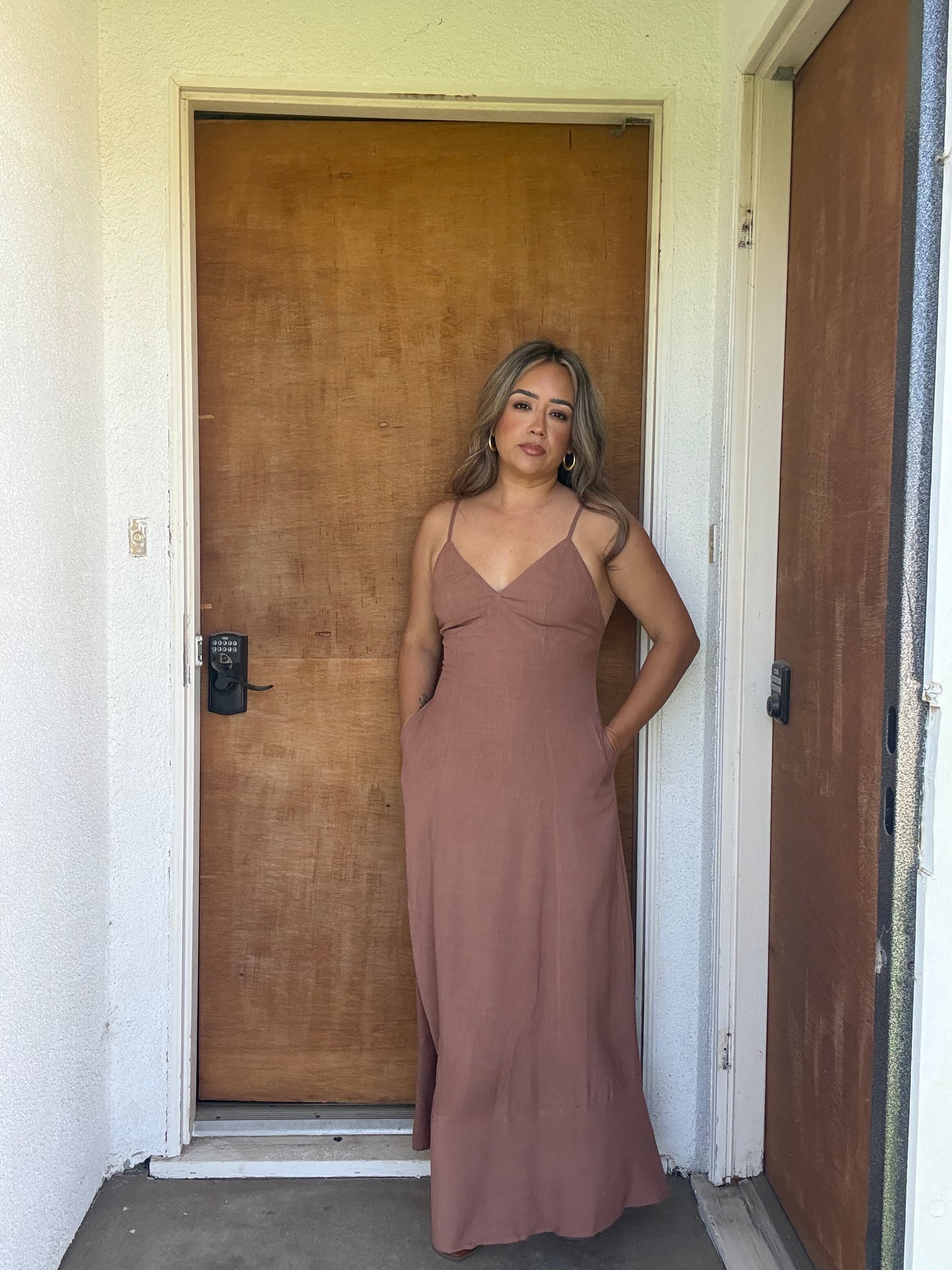 Mallorca Maxi Dress- Mocha