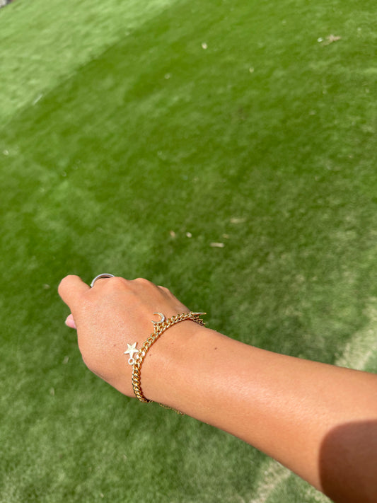 Estrellitas Charm Bracelet- Gold