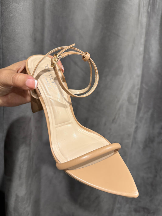 Janine Nude Strappy Pointed Heel