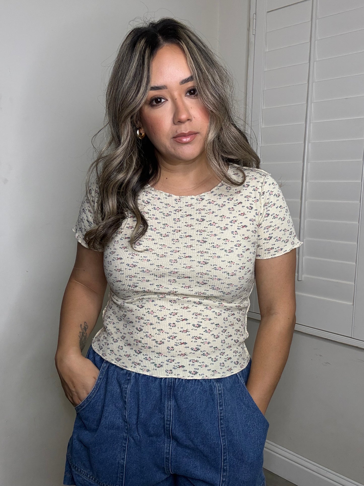 Ellie Ruffle Hem Top