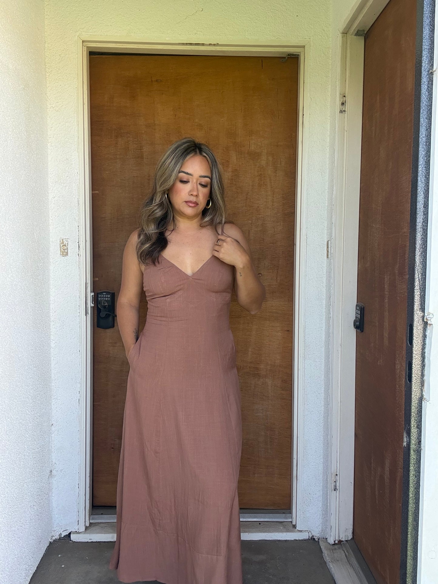 Mallorca Maxi Dress- Mocha
