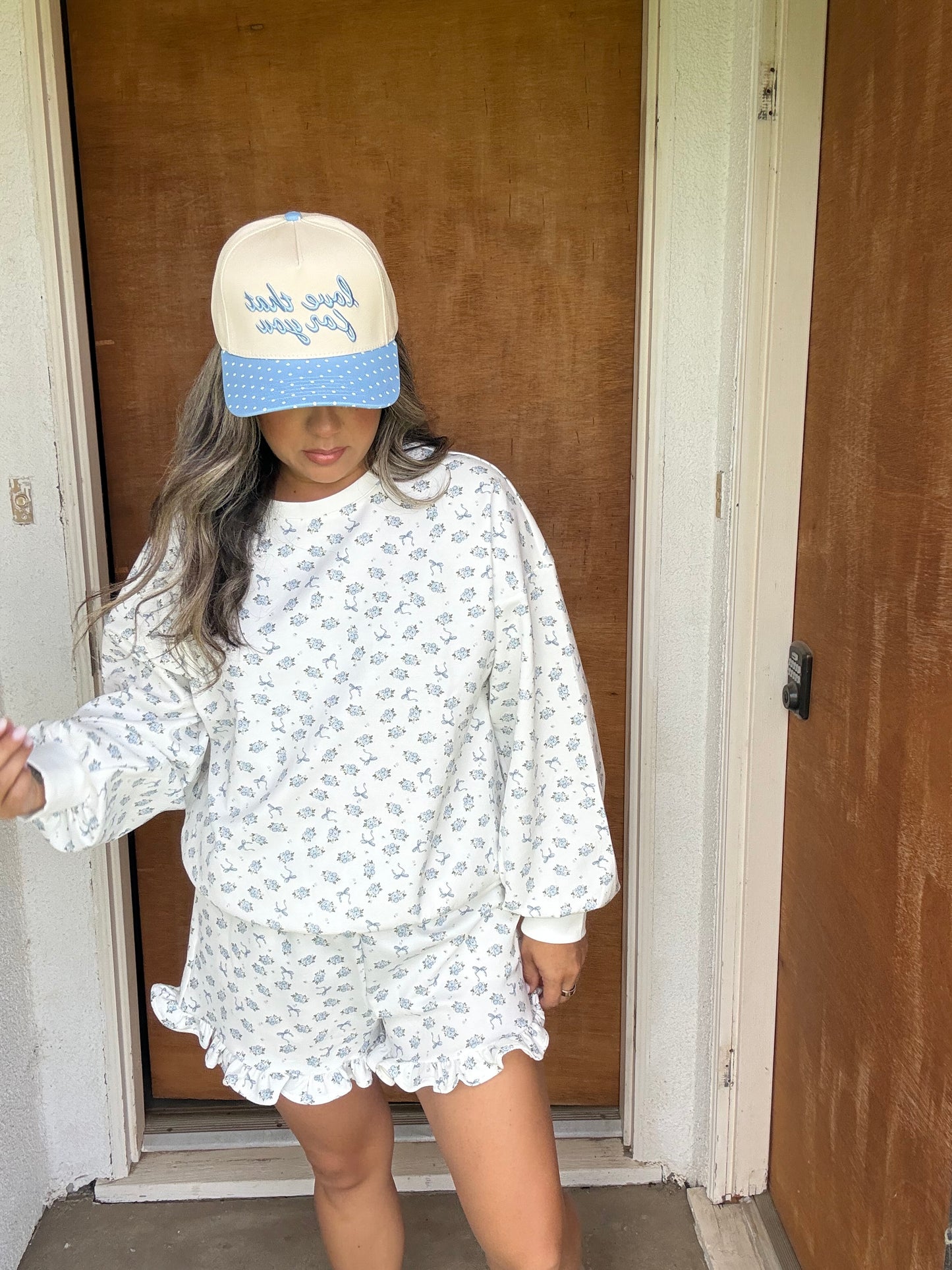 Hamptons Floral Ruffle Shorts Set