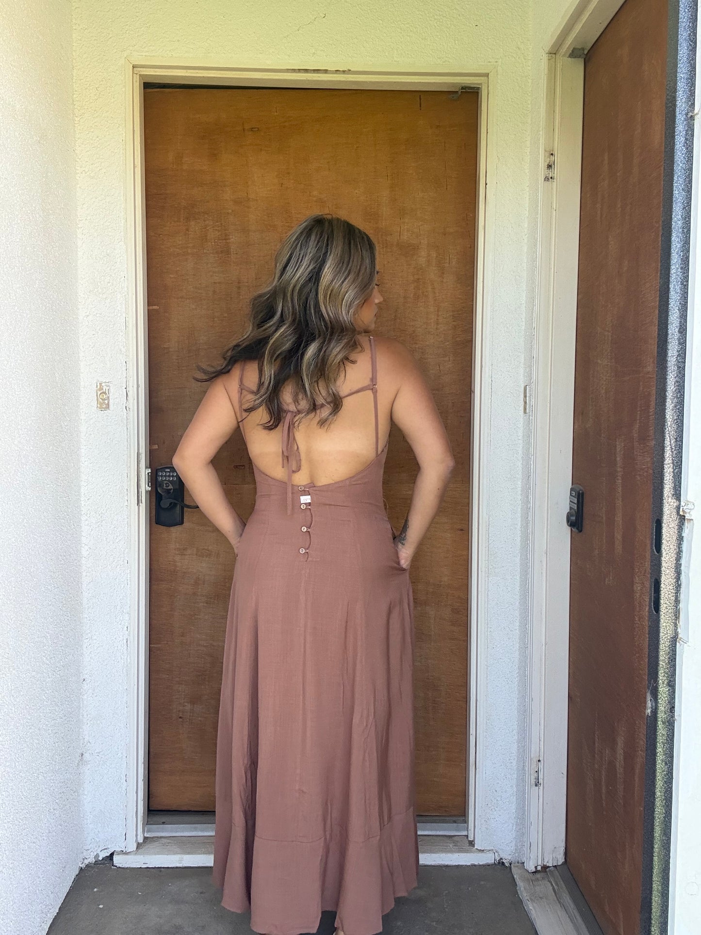 Mallorca Maxi Dress- Mocha