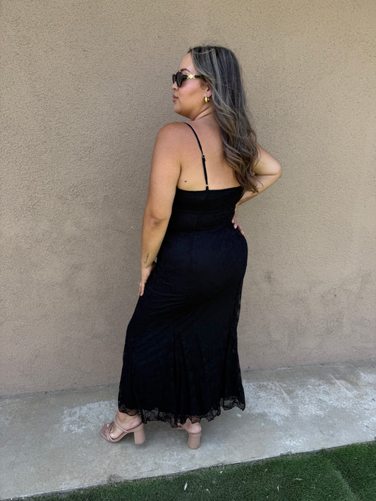 Karolina Long Lace Dress