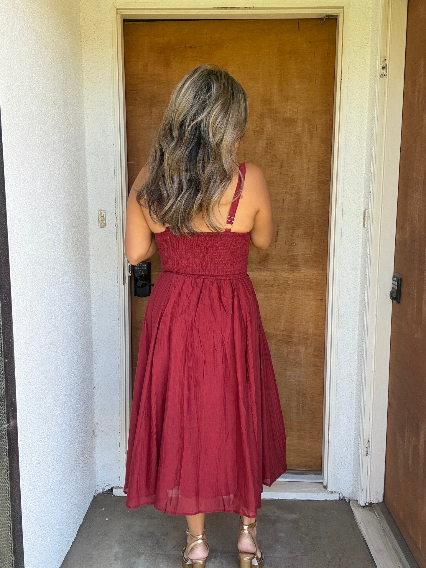 Hermosa Bustier Midi Dress