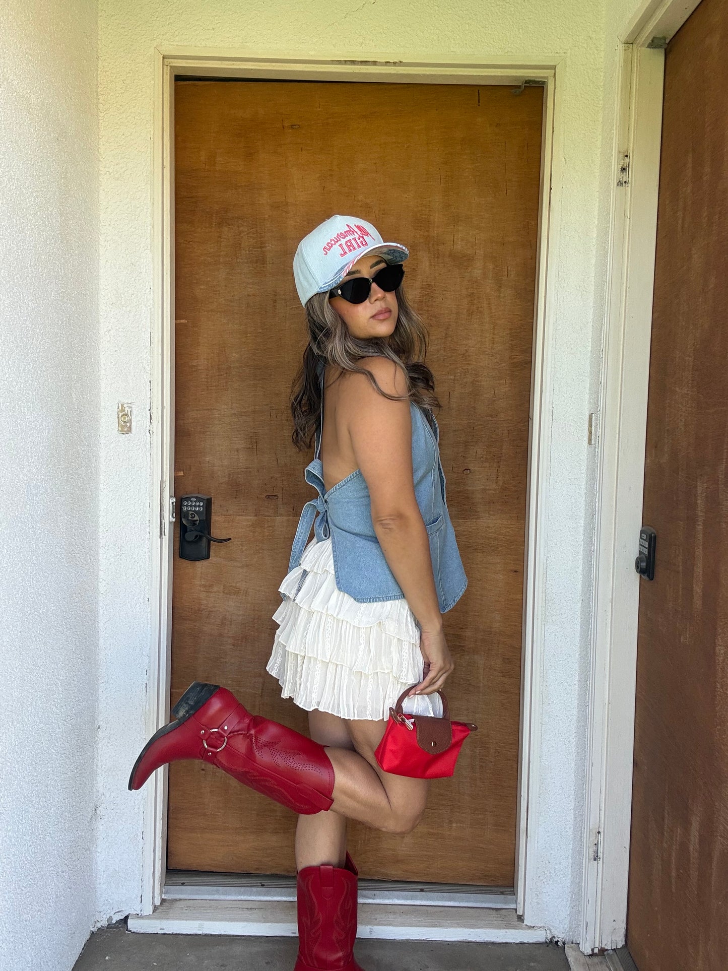 Allie Denim Halter Top