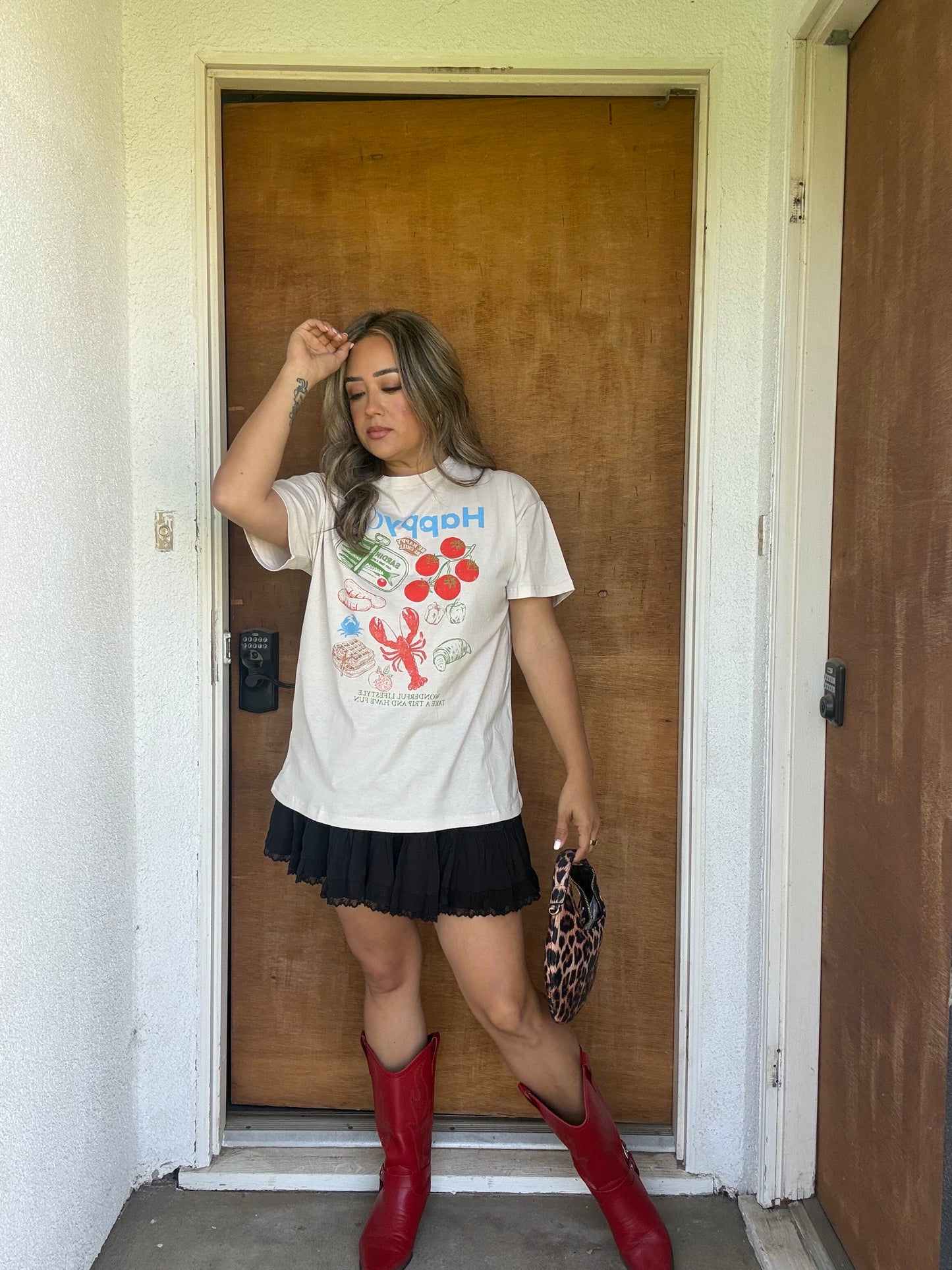 Delta Tiered Ruffle Mini Skort