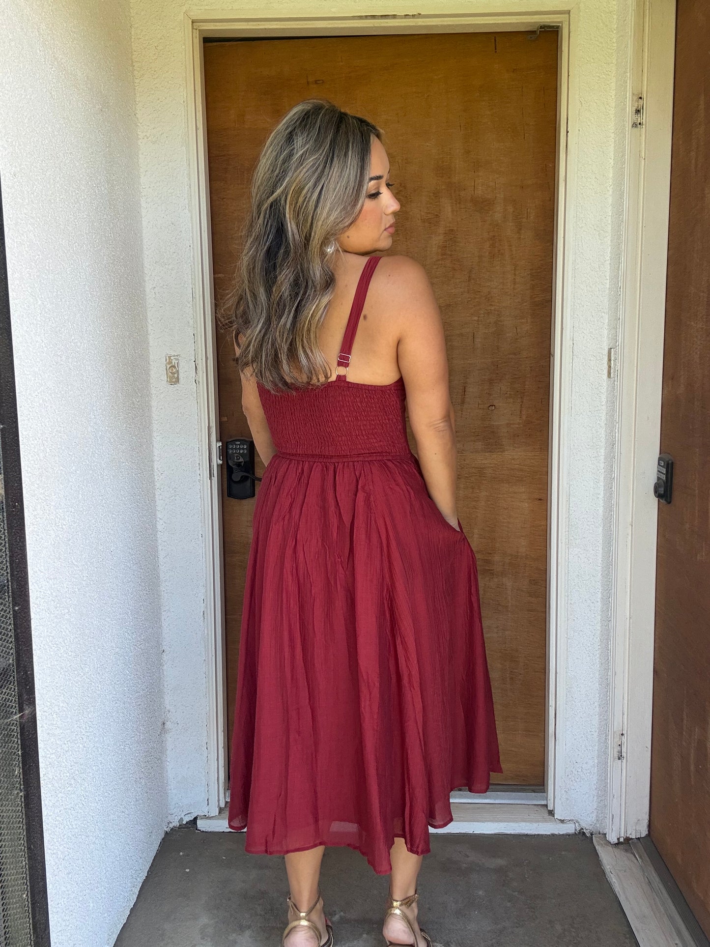 Hermosa Bustier Midi Dress
