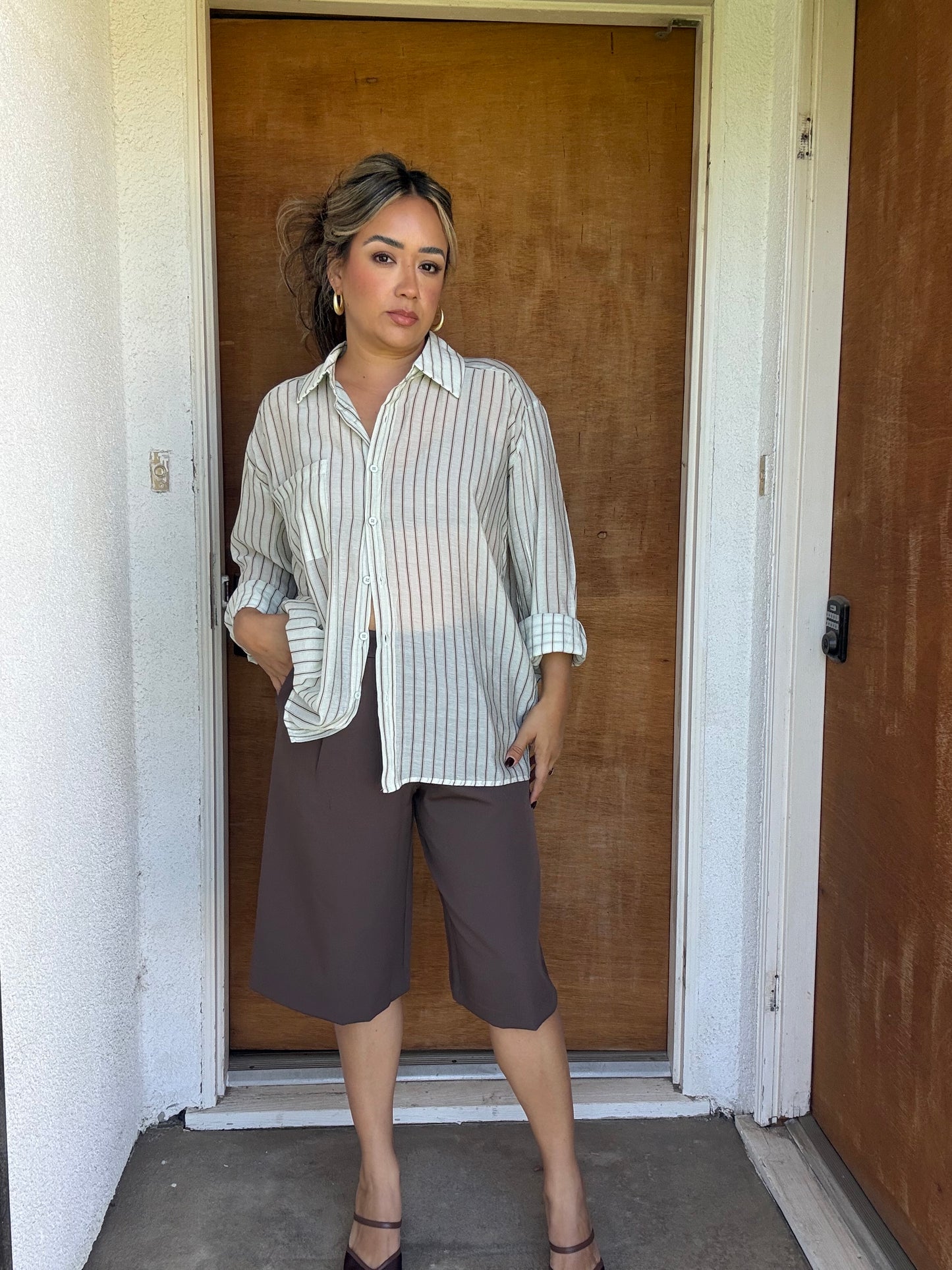 Palermo Pleated Front Culotte Pants