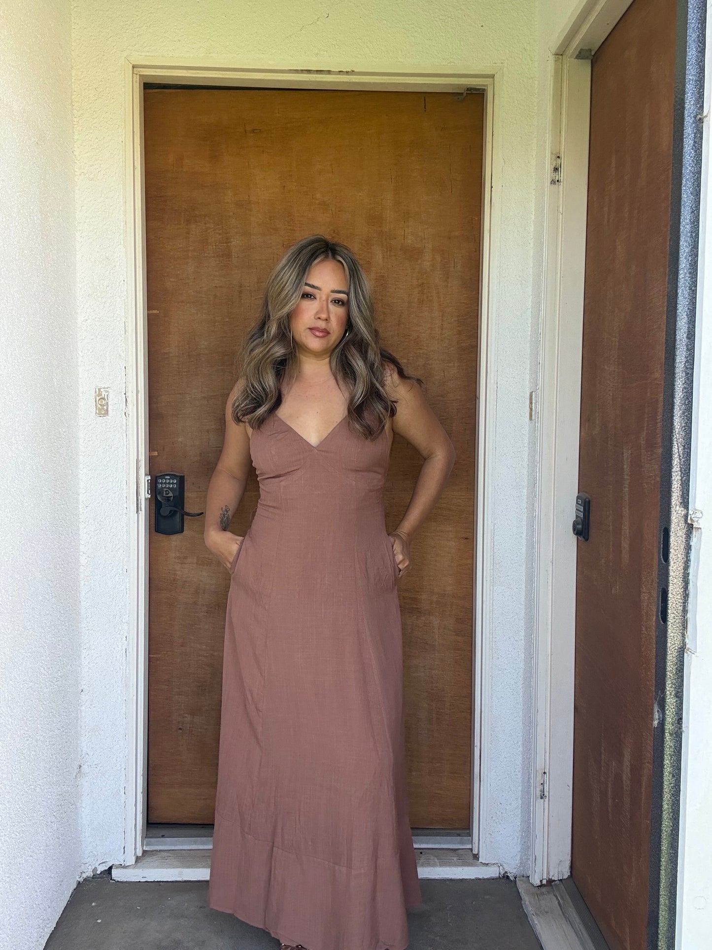 Mallorca Maxi Dress- Mocha