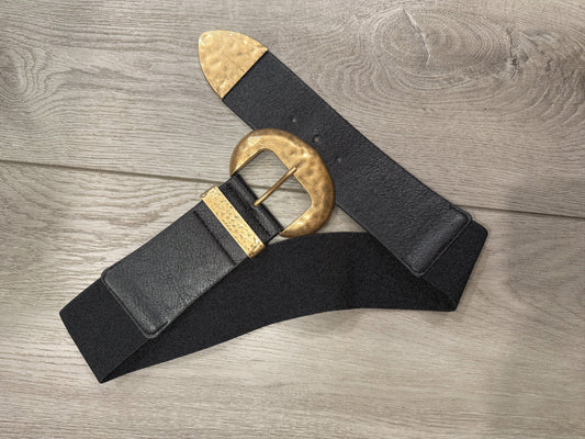 Dana Chunky Stretchy Belt- Black