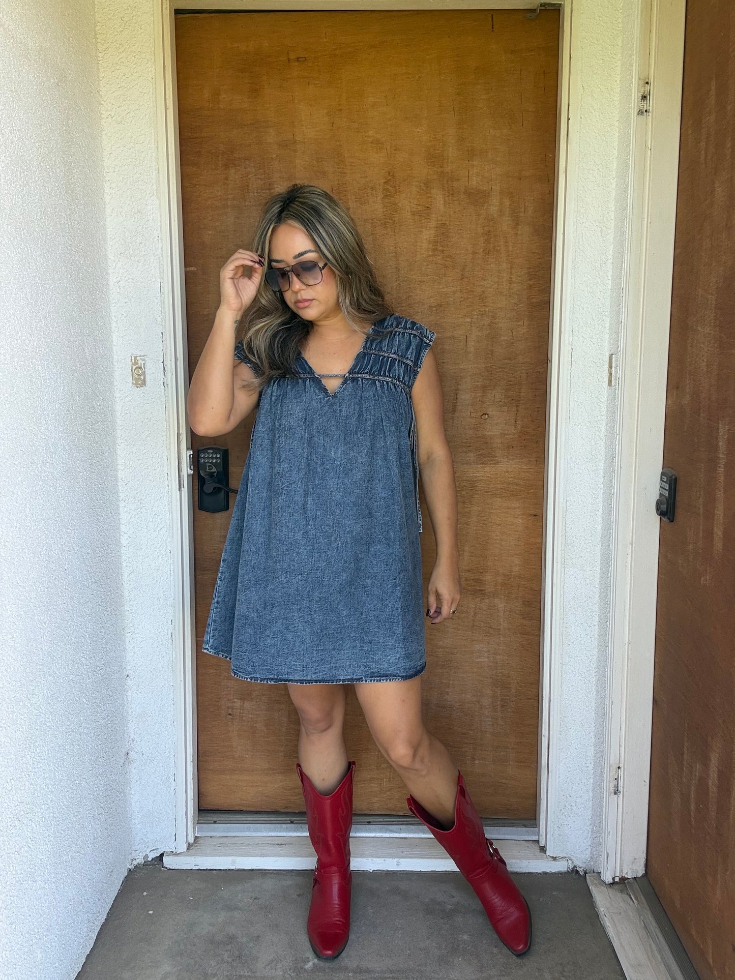 Cameron Mini Denim Dress