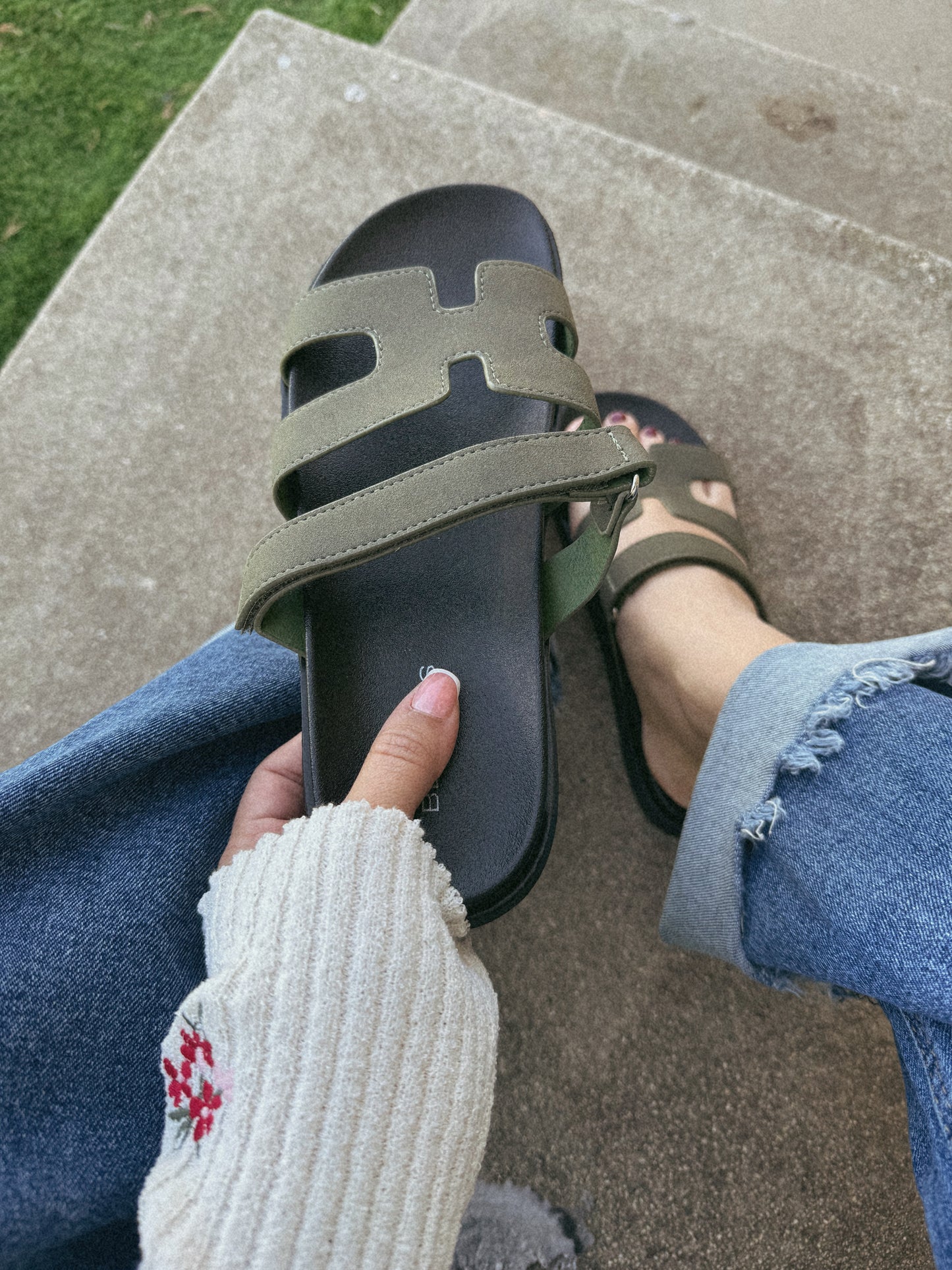 Emily Sandal- Olive
