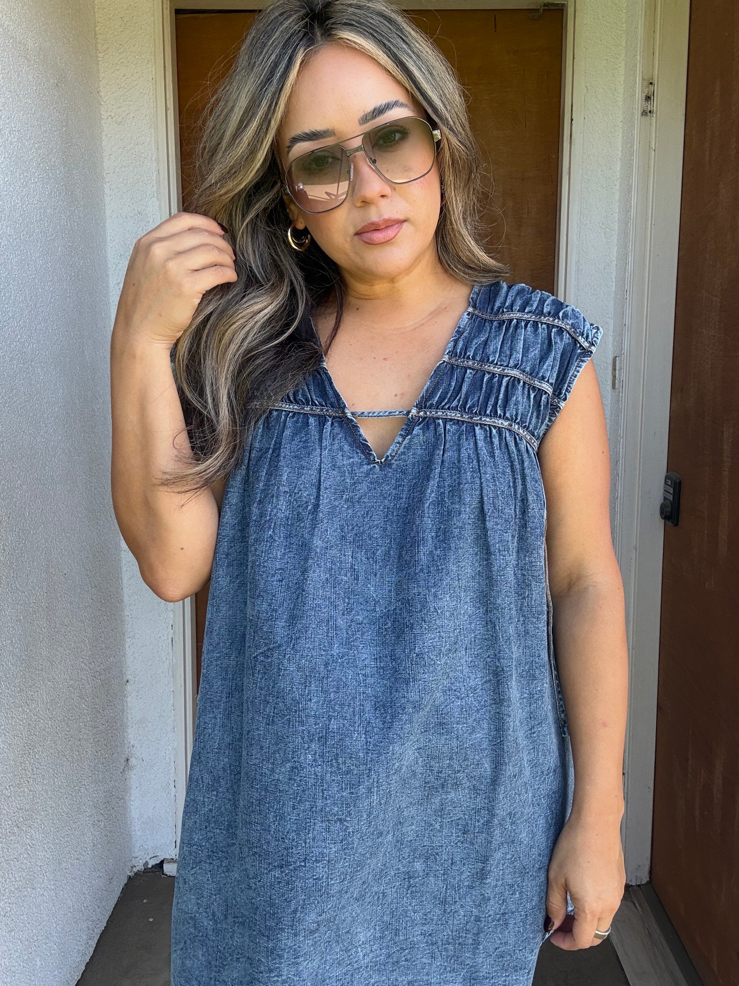 Cameron Mini Denim Dress