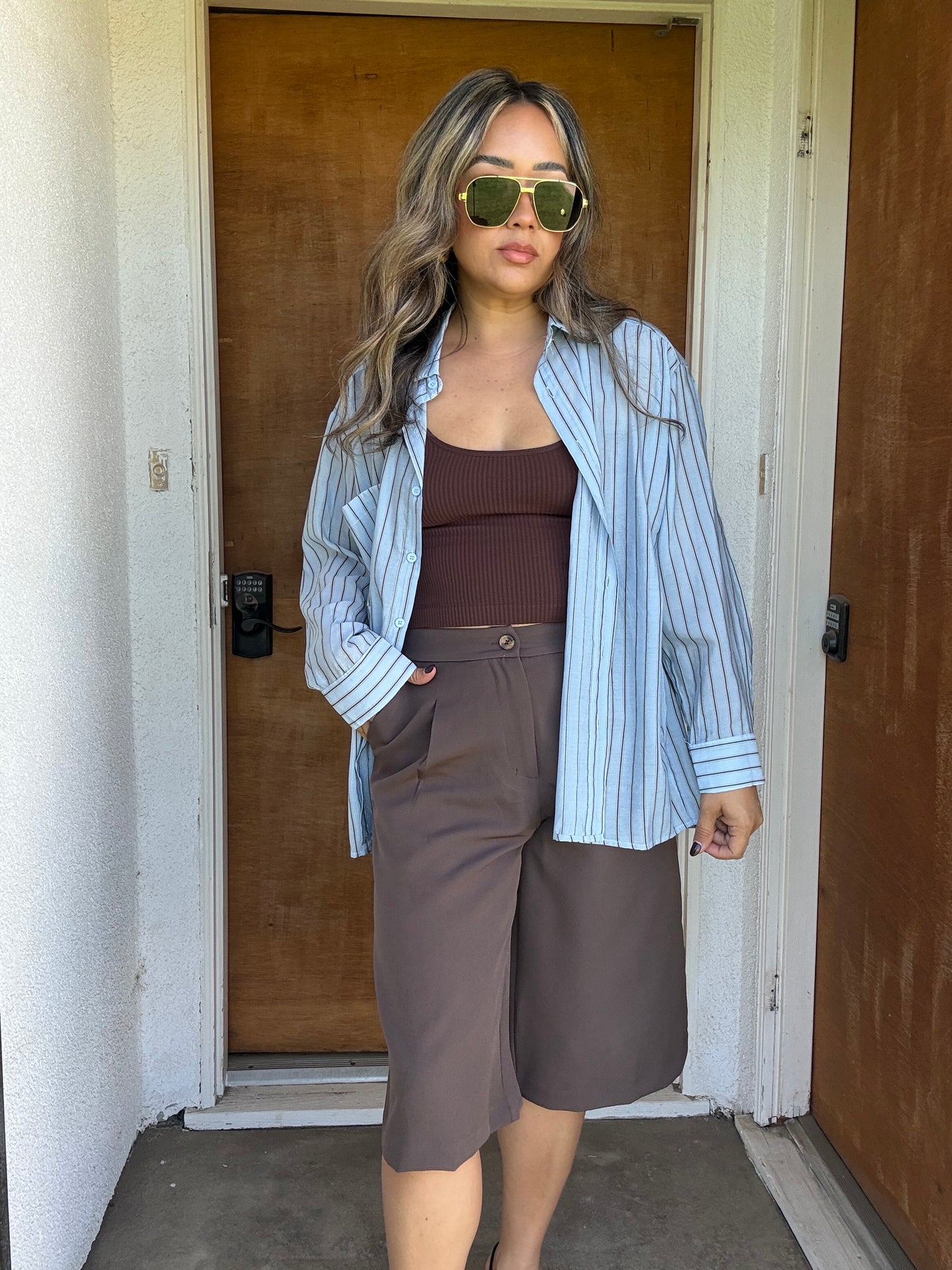 Palermo Pleated Front Culotte Pants