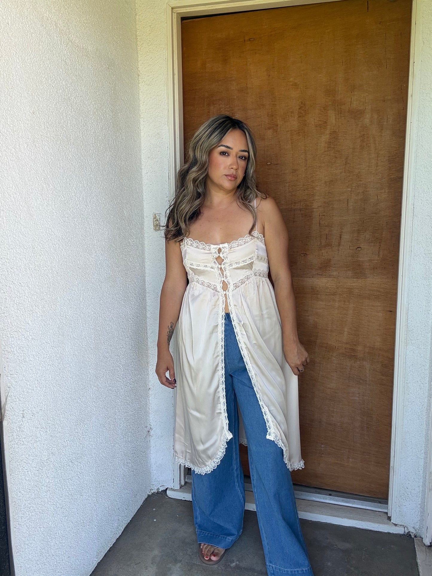 Vianna Pull On Wide Leg Jeans