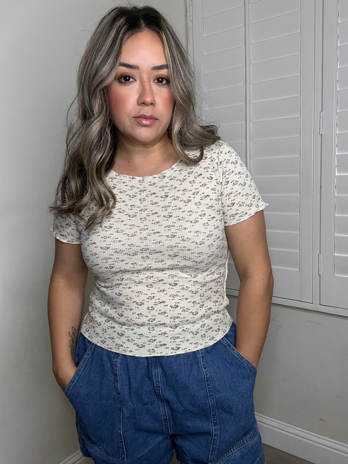 Ellie Ruffle Hem Top