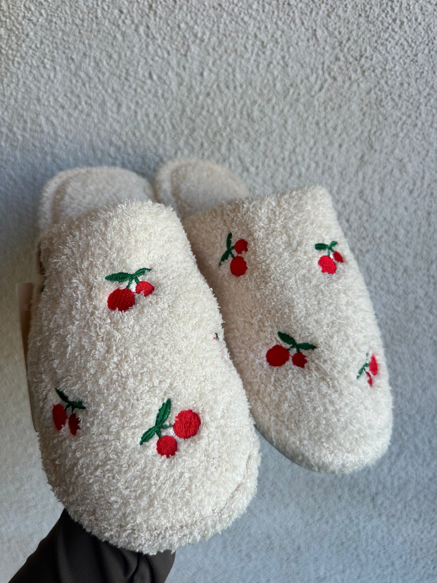 Cherry Comfy Luxe Slippers