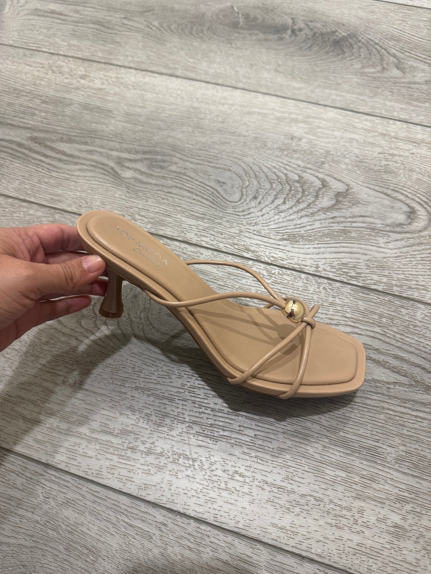 Vero Mini Kitten Heel- Nude/Gold