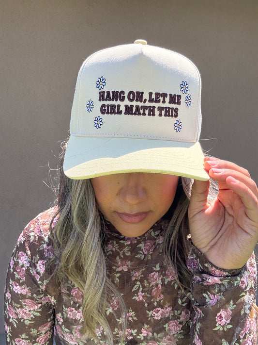 Girl Math Daisy SnapBack Cap