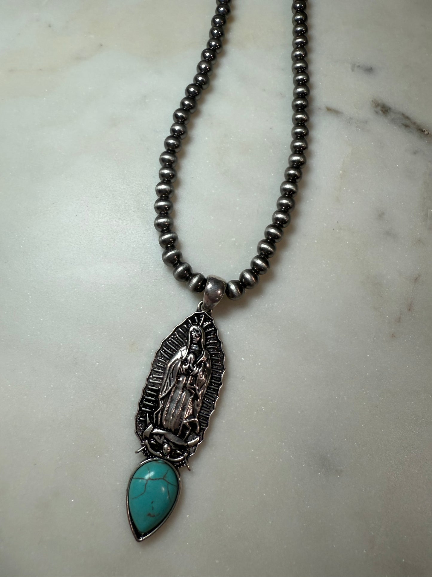 Lupita Pendant Turquoise Necklace